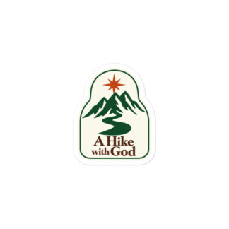 A Hike With God Trail Marker Sticker