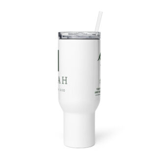 Travel mug with a handle